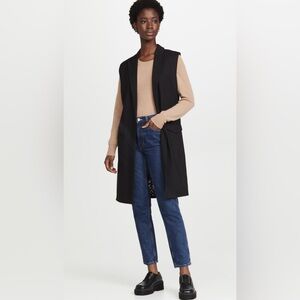 Munthe Reims Long Line Single Button Closure Gillet Vest NWOT US 6